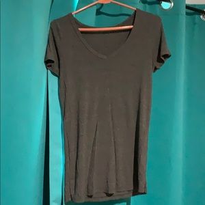 Gray V-Neck Shirt
